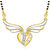 Vk Jewels Sparkling Heart Gold Plated Mangalsutra Pendant -Mp1302G [Vkmp1302G]