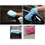 Ak kart Microfiber Vehicle Washing Cloth Hand Glove set of 5 Pcs Multicolor