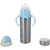 Toyboy Multifunctional Baby Steel Feeding Bottle Cum Sipper Cum Straw With Attractive Color And Beautiful Design - Blue