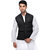 CALIBRO Men's Cotton Black Nehru Jacket
