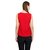 Kooo women's red plain sleeveless top