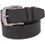 Calibro Men\'S Black Fux Leather Belt CMFLB-013