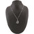 Jazz Jewellery Daily Wear Antique Silver American Diamond Studded Chain Pendent For Women and Girls