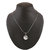 Jazz Jewellery Jewellery Grey Rhinestone Antique Silver Pendent Silver Necklace For Women and Girls