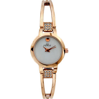Lee Force Casual Rose Gold Metal Strap Wrist Watch For Women