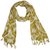 Uso Uno Black-White Printed Viscose Women'S Scarf, Stole, Dupatta
