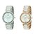 Tizoto white color meta analog watch combo for women702