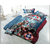Belomoda 5D Captain America Printed Queen Size BedSheet With 2 Pillow Covers