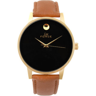 Lee Force Formal Brown Leather Strap Wrist Watch for Men LF1024