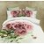 5D Pink Rose bunch Print Queen Size BedSheet With 2 Pillow Covers