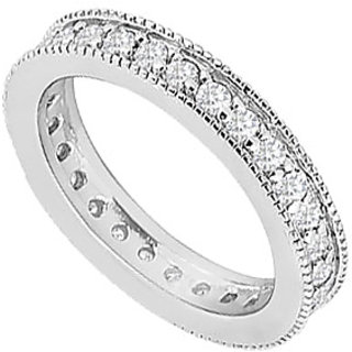 Divine Diamond Wedding Band With 14K White Gold Design 1