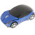 Magideal  2.4G 1600DPI Mouse USB Receiver Wireless Light Car Shape Optical Mice Blue
