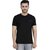 Lee Black V-Neck Printed T-Shirt For Men
