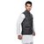 CALIBRO Men's Cotton Grey Nehru Jacket with Black Aviator sunglasses