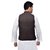 CALIBRO Men\'s Cotton Brown Nehru Jacket