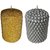 Atorakushon Smokeless Pack of 2 Decorative Gold  Silver Pillar Designer Tall Candles for diwali Birthday Party DECORATI