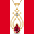 Sanskruti Diamond Ruby Pendant - San180