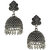 Anuradha Art Presenting Silver Oxide Finish Classy Jhumki Earrings For Women/Girls