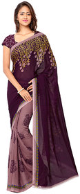 Kashvi Sarees Faux Georgette Multi Colored Printed Saree With Blouse Piece (11083)
