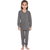 Vimal-Jonney Premium Blended Gray Thermal Top & Pyjama Set For Girls