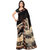 Kashvi Sarees Faux Georgette Black  Multi Colored Printed Saree With Blouse Piece (11341)