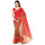 Kashvi Sarees Faux Georgette Red  Multi Colored Printed Saree With Blouse Piece (11641)