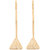 Jazz Jewellery Set Of 2 Gold Toned Triangle Shaped Hair Pins For Women and Girls