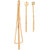 Jazz Jewellery Gold Toned - Set Of 3 Bobby Pins For Women and Girls