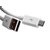Micro USB Data Cable Charging Cable For Karbonn Smart Mobile Phone White Color