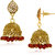 Spargz Party Wear Oxidized Gold Plating Maroon Beads Jhumka Earring For Women AIER 653
