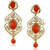 VK Jewels Unique Flower Gold Plated Alloy Drop Earring set for Women & Girls -ERZ1428G [VKERZ1428G]