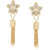 VK Jewels Saprkling Star Gold Plated Alloy Dangle Earring set for Women & Girls -ERZ1265G [VKERZ1265G]