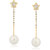 VK Jewels Pearl Drop Gold Plated Alloy Dangle Earring set for Women & Girls -ERZ1267G [VKERZ1267G]