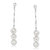 VK Jewels Three Stones Gold Plated Alloy Dangle Earring set for Women & Girls -ERZ1282R [VKERZ1282R]