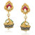 VK Jewels Pearl Drop Kundan Gold Plated Alloy Jhumki Earring set for Women & Girls -ERZ1289G [VKERZ1289G]