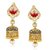 VK Jewels Royal Kundan Gold Plated Alloy Jhumki Earring set for Women & Girls -ERZ1294G [VKERZ1294G]