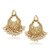 VK Jewels Pearl Drops Gold Plated Alloy Chandbali Earring set for Women & Girls -ERZ1297G [VKERZ1297G]