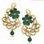 VK Jewels  Gold Enticing Leafy Plated Alloy Drop Earring set for Women & Girls -ERZ1307G [VKERZ1307G]