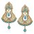 VK Jewels Elegant Sky Blue Drop Gold Plated Alloy Drop Earring set for Women & Girls -ERZ1323G [VKERZ1323G]