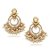 VK Jewels Pretty Gold Plated Alloy Chandbali Earring set for Women & Girls -ERZ1331G [VKERZ1331G]