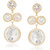 VK Jewels Shinning Stone Gold Plated Alloy Drop Earring set for Women & Girls -ERZ1355G [VKERZ1355G]