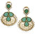 VK Jewels Traditional Embroidered Flower Gold Plated Alloy Drop Earring set for Women & Girls -ERZ1388G [VKERZ1388G]