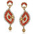 VK Jewels Modern Candle Flame Gold Plated Alloy Drop Earring set for Women & Girls -ERZ1404G [VKERZ1404G]