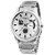 Golden Bell Men'S Silver Round Metal Strap Wrist Watch (366Gb)