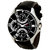 Svviss Bells Men's Black Round Dial Analog Genuine Leather Strap Wrist Watch