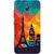 Casotec Colored Paris Design 3D Printed Hard Back Case Cover for Asus Zenfone Go ZC500TG