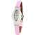 Svviss Bells Women's White & Pink Tonneau Dial Analog Genuine Leather Strap Wrist Watch