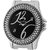 howdy Crystal Studded Analog Black Dial Stainless Steel Chian Watch- for - Women's  Girl's ss359