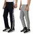 Swaggy Grey Black Sports Trackpants For Mens (Pack Of 2)