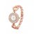 howdy Crystal Studded Analog White Dial Copper Color Watch- for - Women's  Girl's ss366